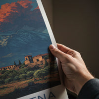 Mount Etna Poster - Italy Travel Art