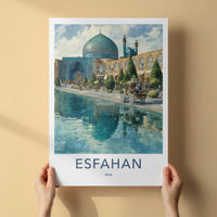Esfahan Poster - Iran Wall Art Blue Bazaar