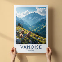 Vanoise National Park Poster - Scenic Mountain Landscape Art