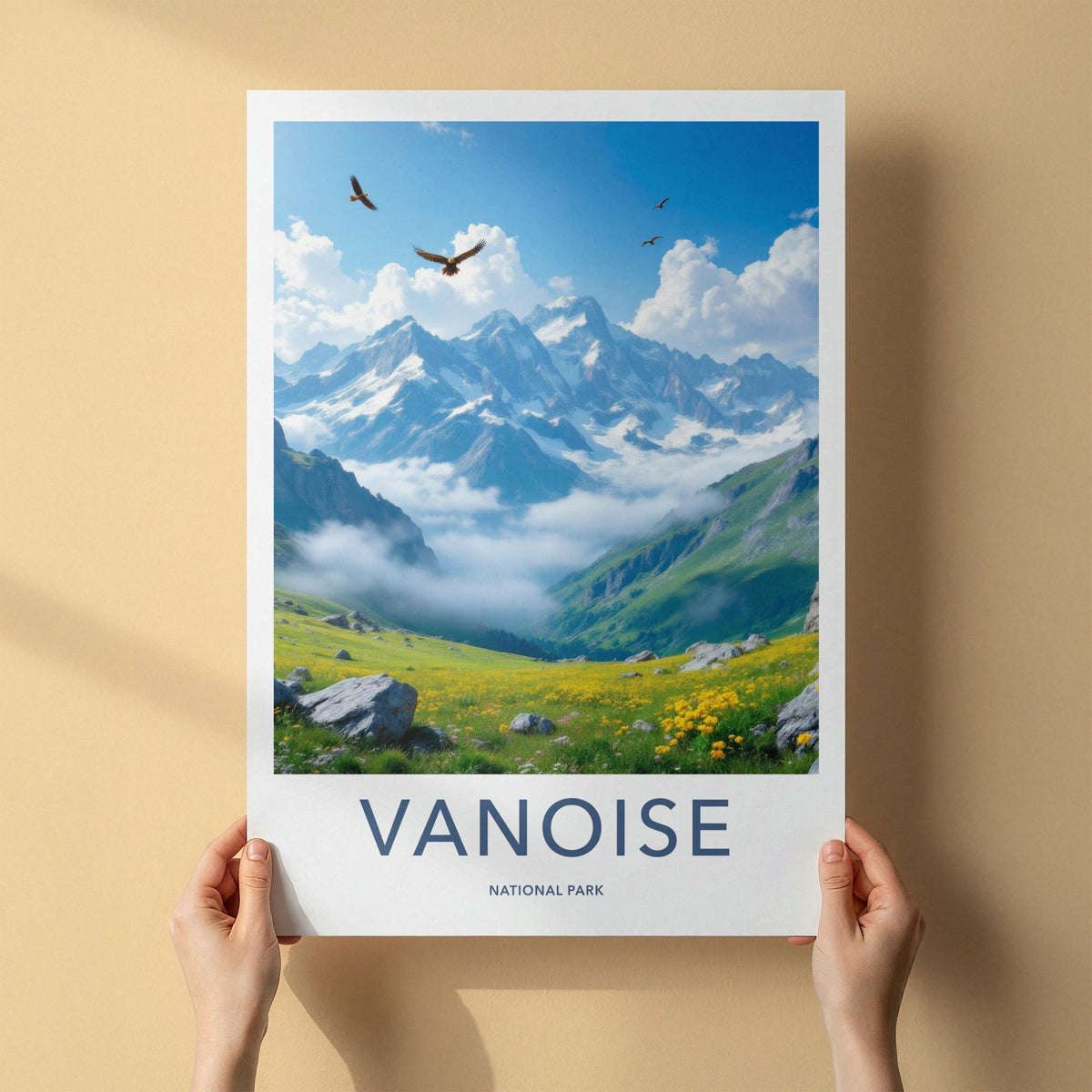 Vanoise Poster - French Alps Mountain Landscape Art