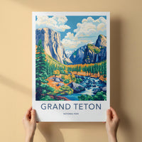Grand Teton Poster - National Park Art