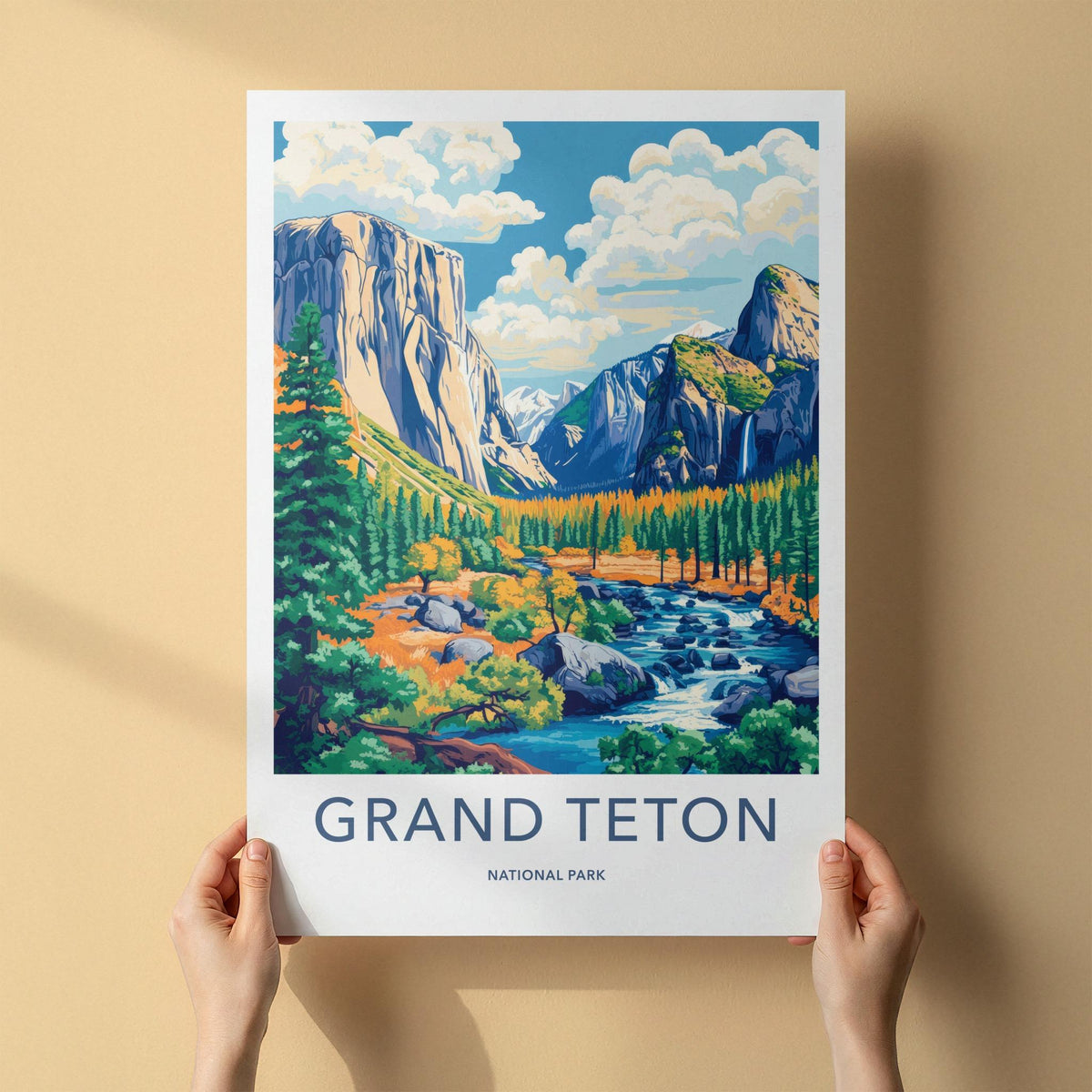 Grand Teton Poster - National Park Art