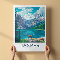 Jasper National Park Poster - Canadian Rockies Art