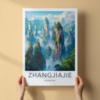Zhangjiajie Poster - UNESCO Heritage Wall Decor With Sandstone
