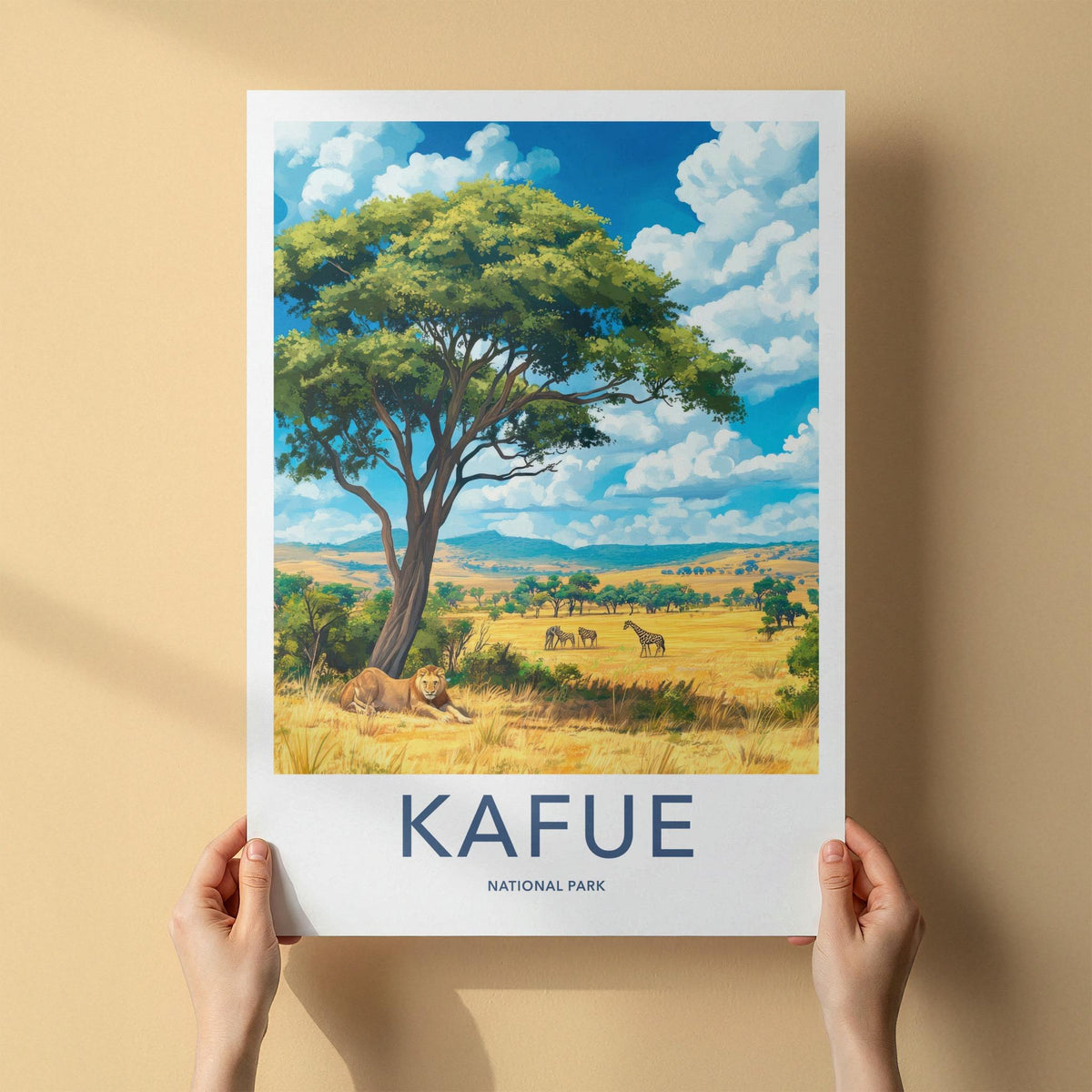 Kafue National Park Poster - African Safari Art