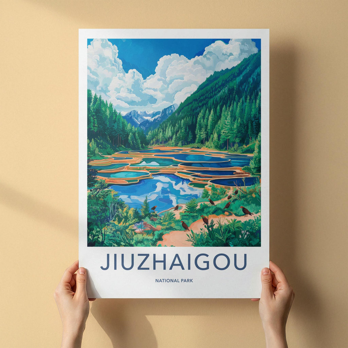 Jiuzhaigou National Park Poster - Scenic Landscape Poster
