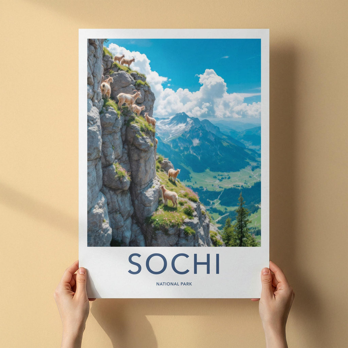 Sochi National Park Poster - Scenic Nature Print & Mountain Landscape