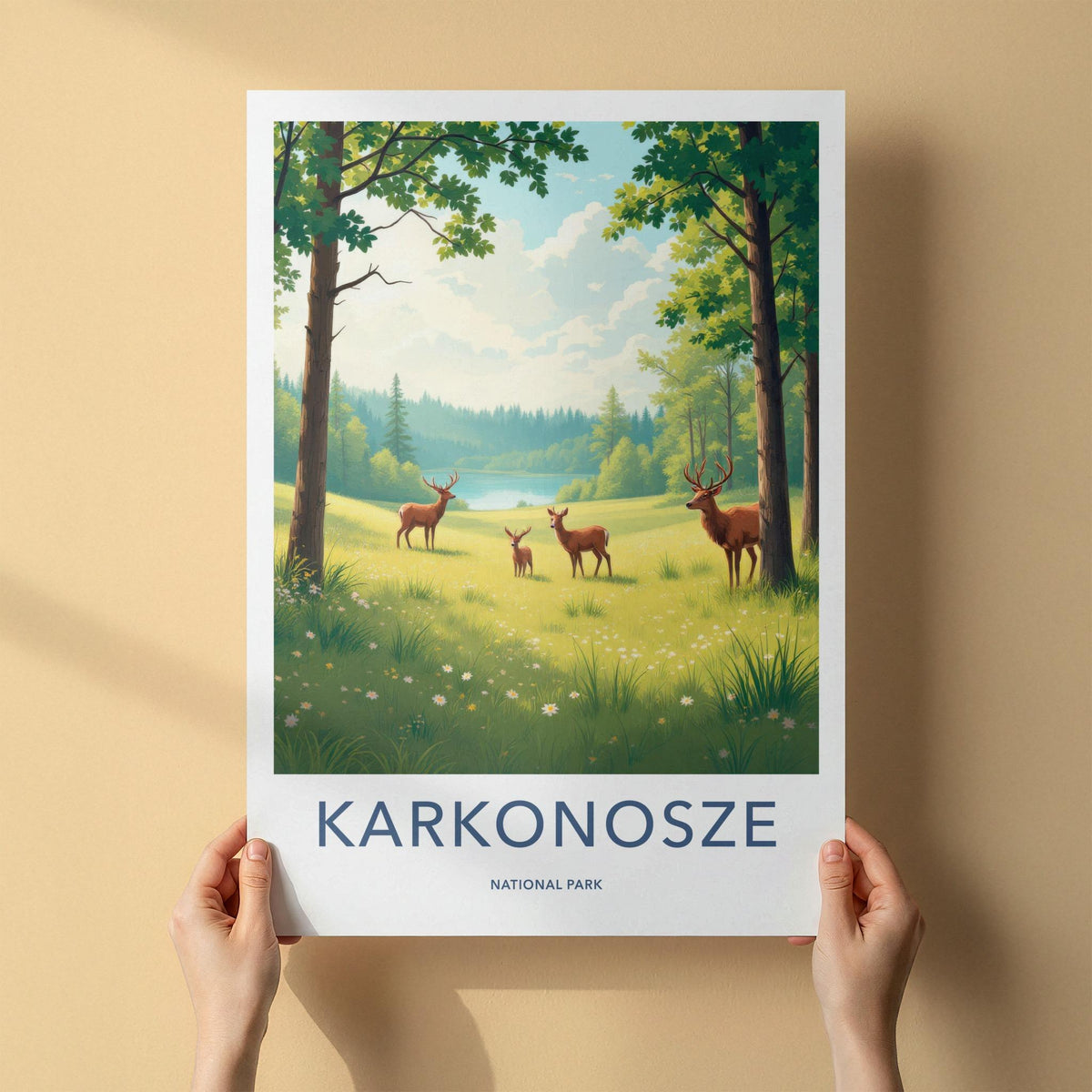 Karkonosze National Park Poster - Scenic Nature Poster with Polish