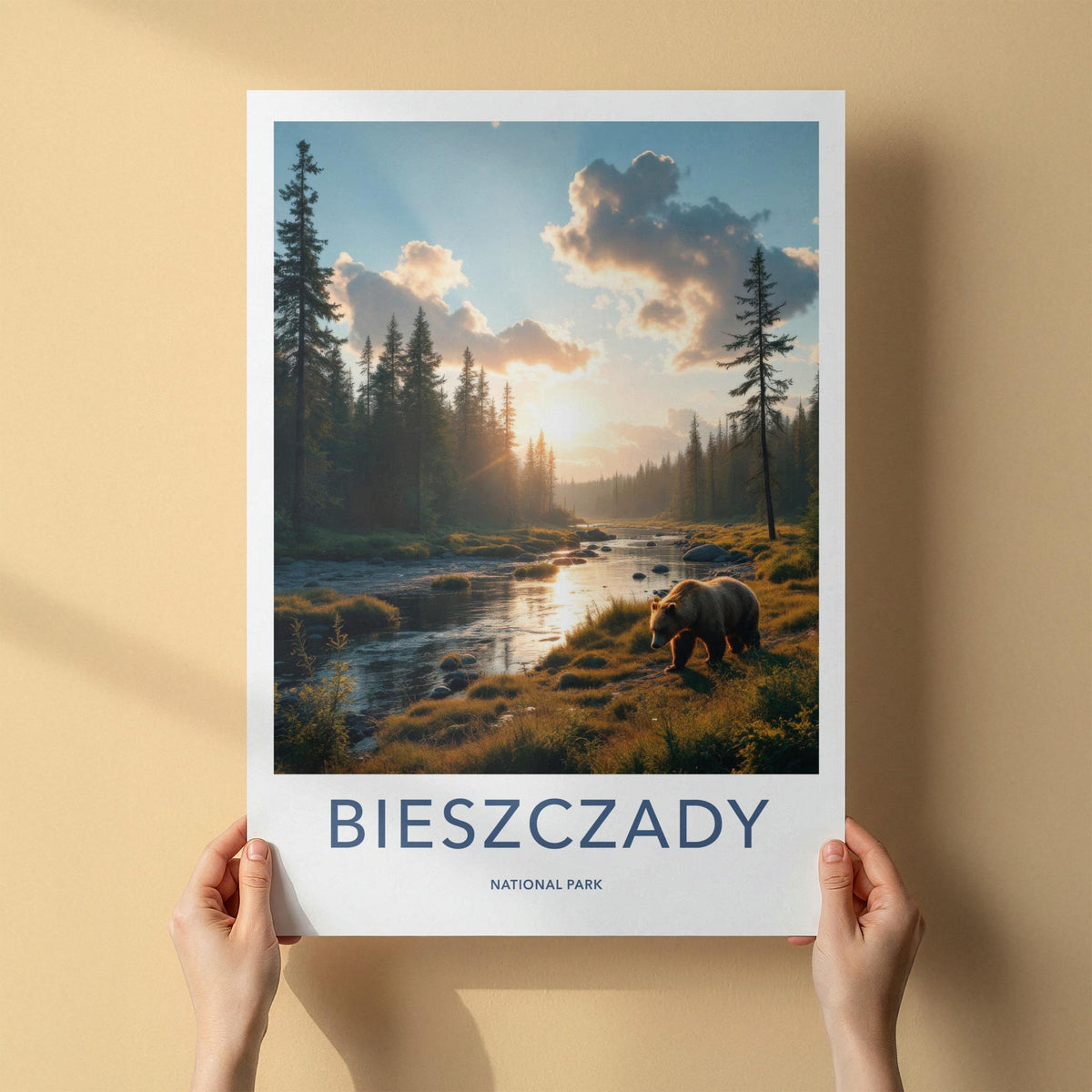 Bieszczady National Park Poster - Scenic River Artwork & Wildlife