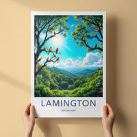 Lamington National Park Poster - Vibrant Rainforest Wall Art & Scenic