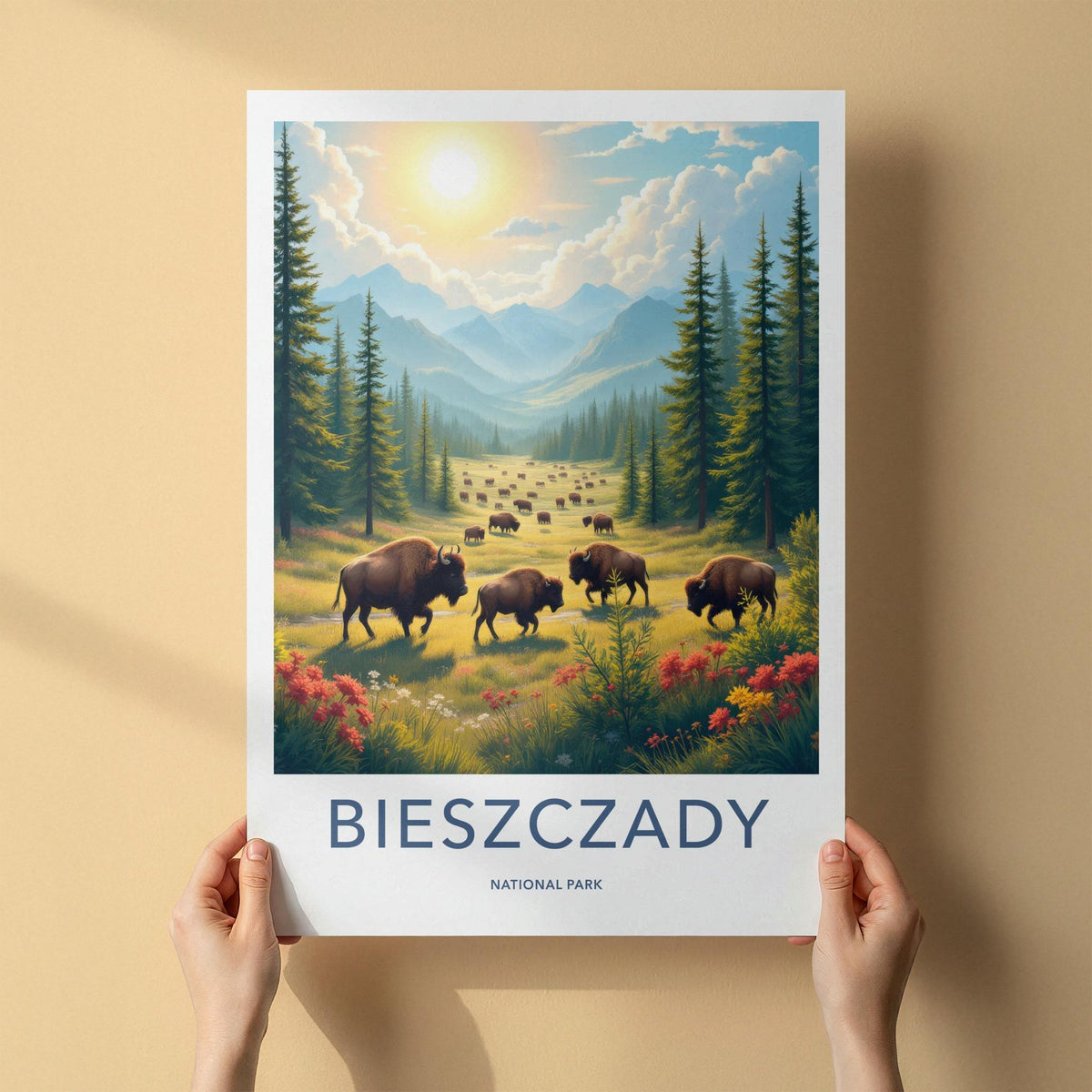 Bieszczady National Park Poster - Scenic Poland Landscape Print