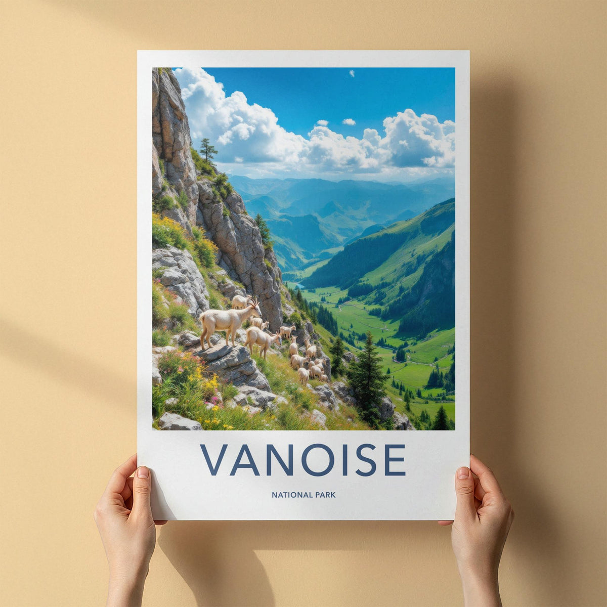 Vanoise National Park Poster - French Alps Mountain Scenery Wall Art