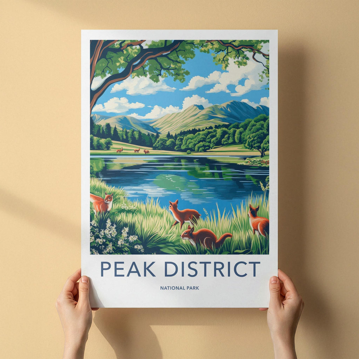 Peak District Poster - Scenic Landscape Art
