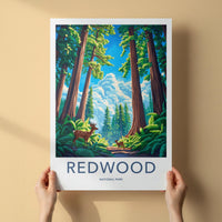 Redwood National Park Poster - Scenic Nature Print With Ancient
