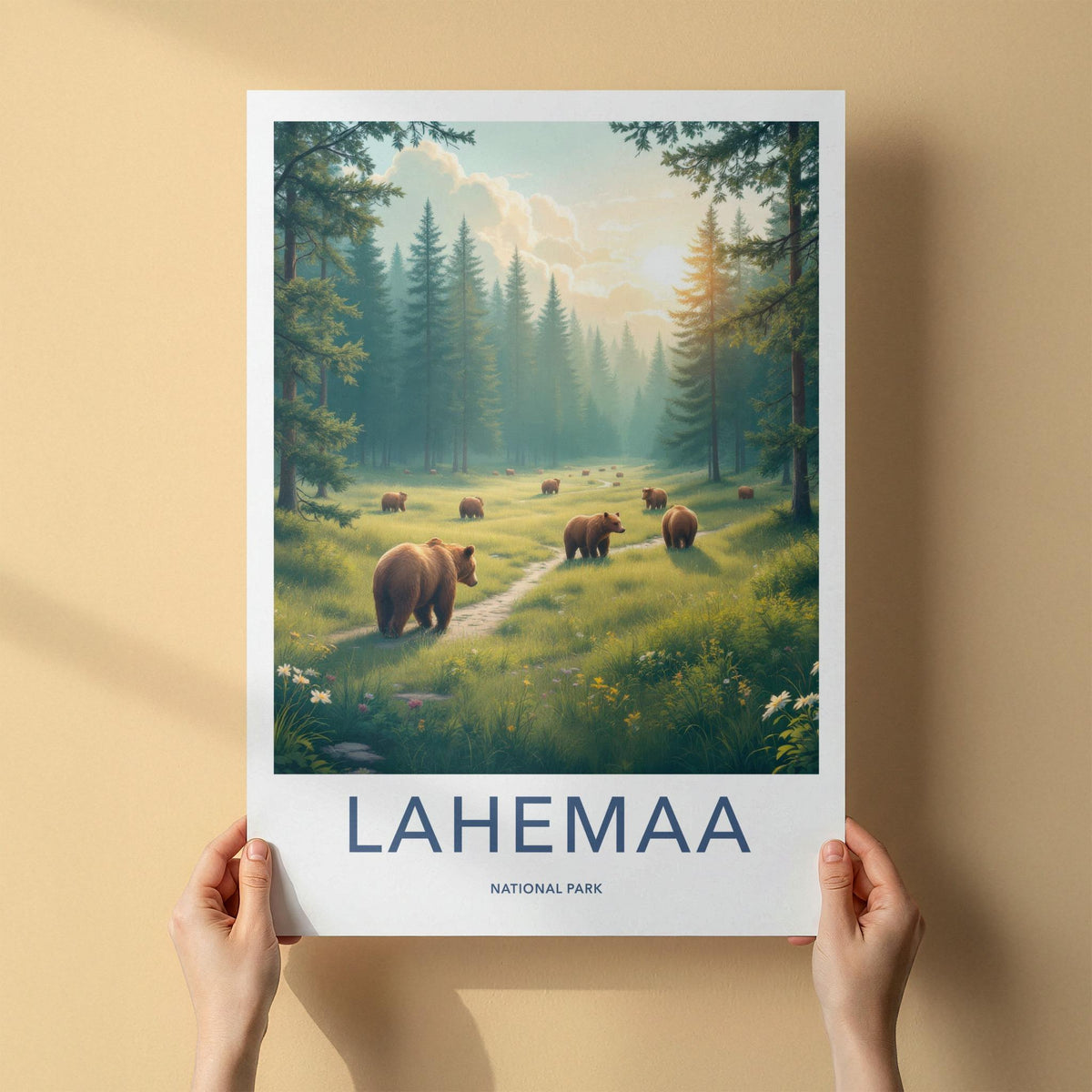 Lahemaa National Park Poster - Baltic Nature Artwork