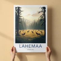 Lahemaa National Park Poster - Scenic Nature Wall Art with Elk Herd