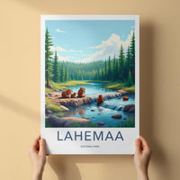 Lahemaa National Park Poster - Scenic Nature Wall Art With Waterfall