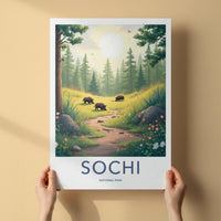 Sochi National Park Poster - Scenic Forest Scenery Print & Wildlife