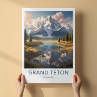 Wyoming Poster - Mountain Landscape Art