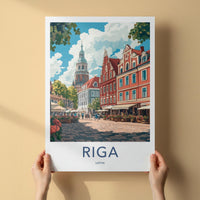 Riga Poster - Latvia Wall Art