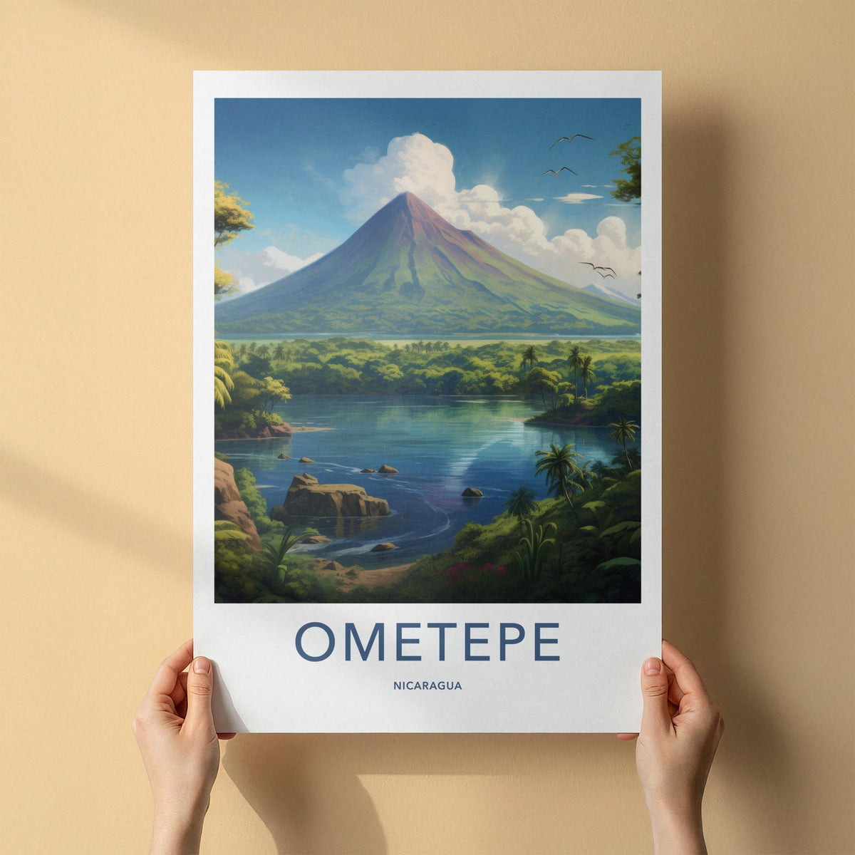 Ometepe Poster - Volcano Landscape Print