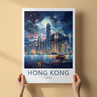 Victoria Harbor Poster - Hong Kong Wall Art