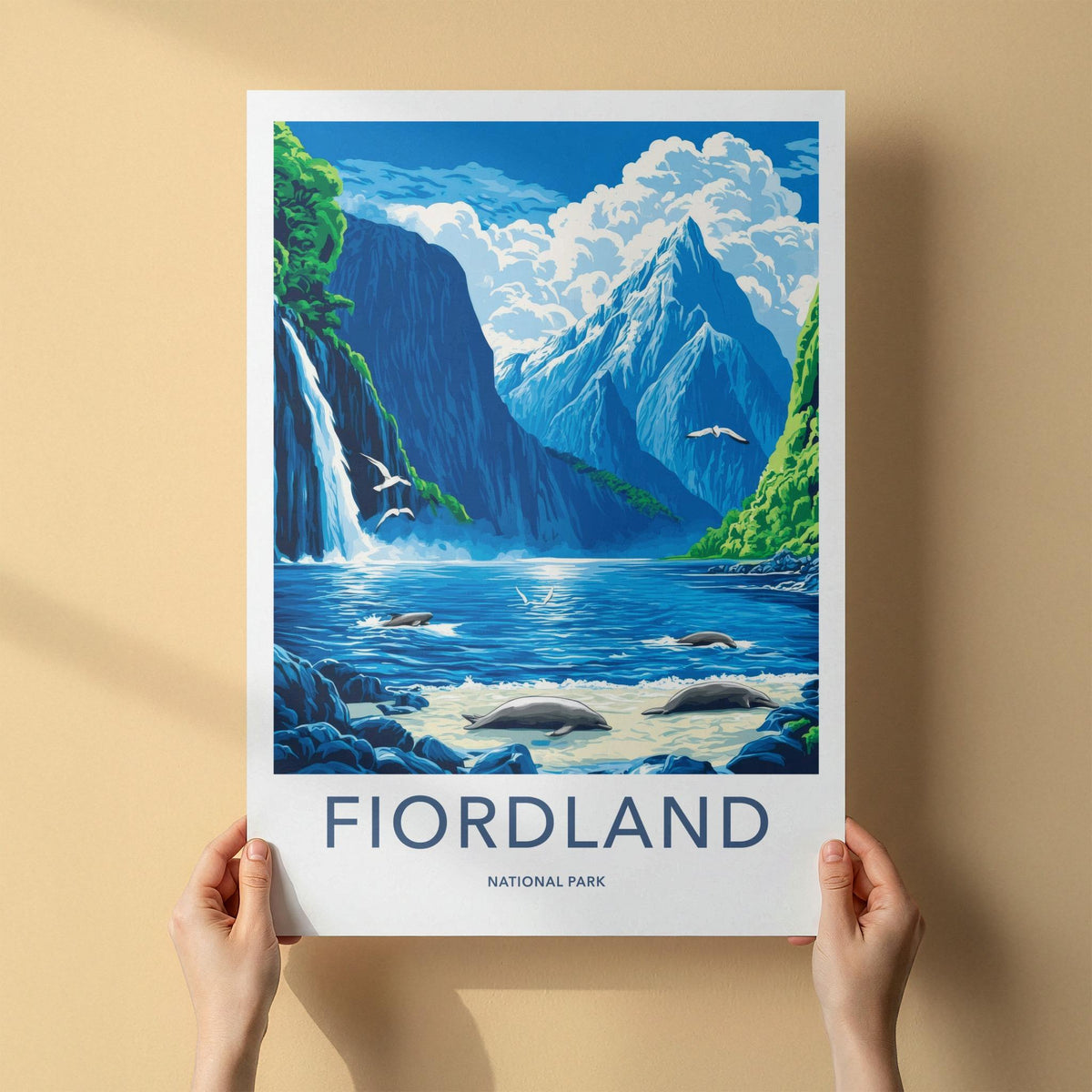 Fiordland Poster - Scenic Landscape Art Featuring Milford Sound