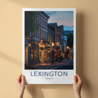 Lexington Wall Art - Kentucky Cityscape Print Featuring Historic