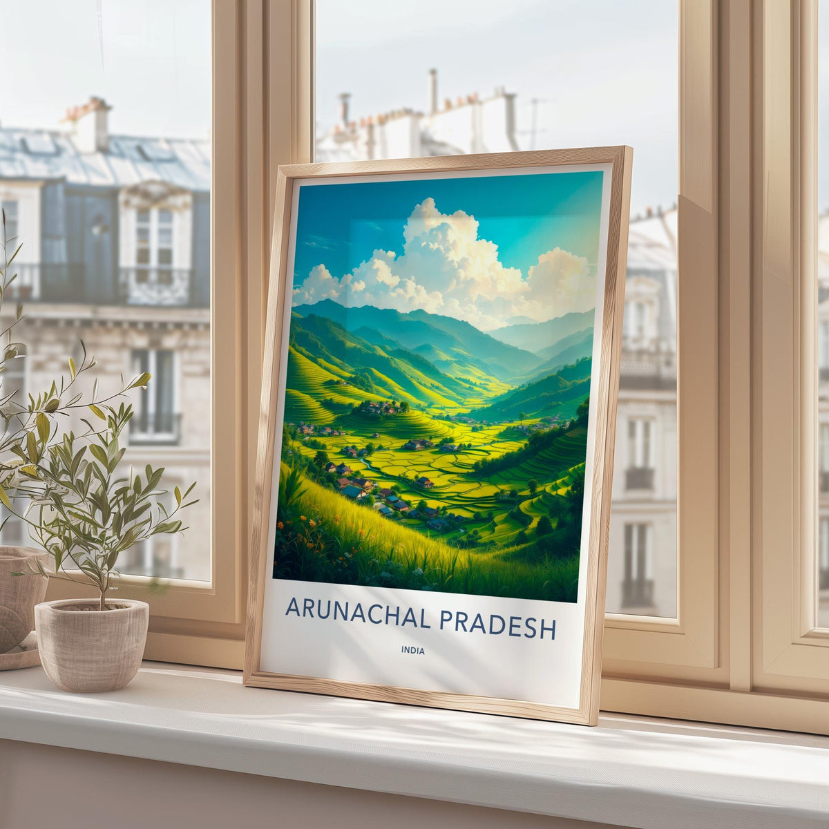 Arunachal Pradesh Art Print - Vibrant Indian Landscape Wall Decor