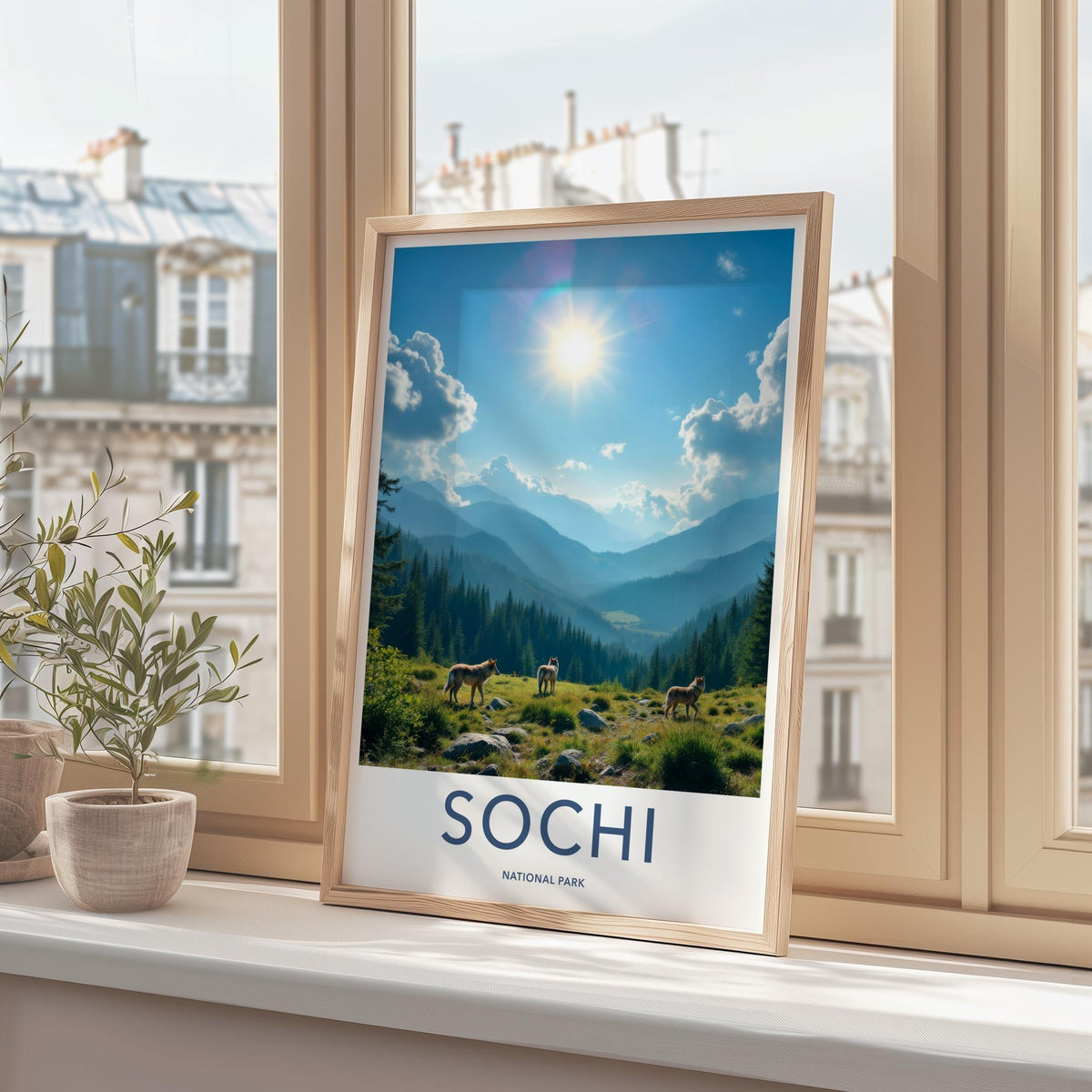 Sochi National Park Poster - Mountain Landscape Print