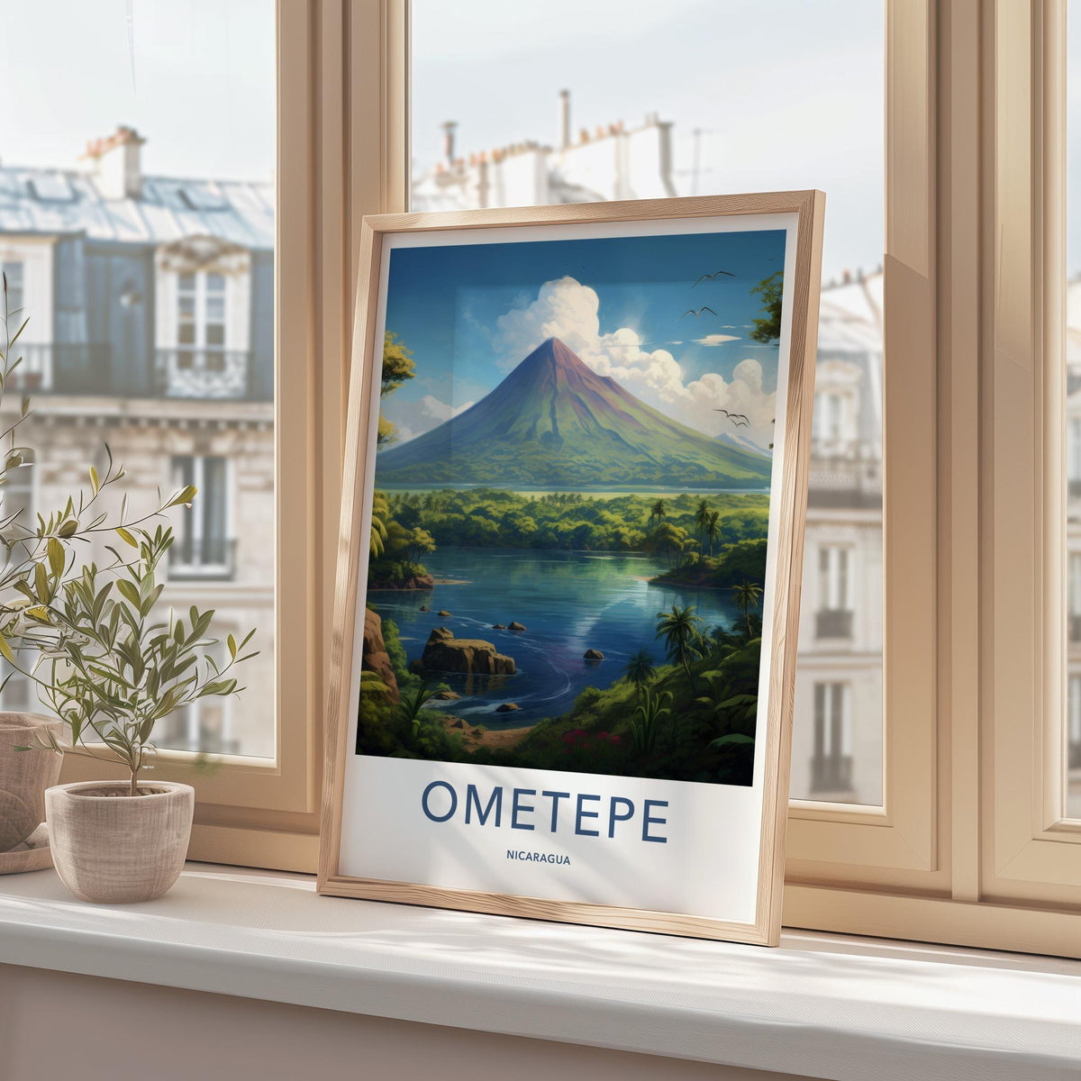 Ometepe Poster - Volcano Landscape Print