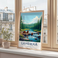 Lahemaa National Park Poster - Scenic Nature Wall Art With Waterfall