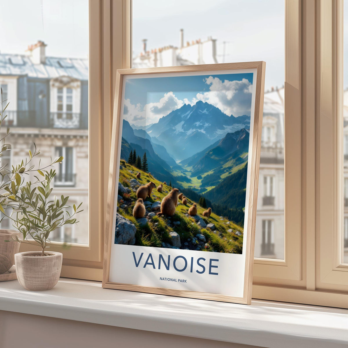 Vanoise National Park Poster - Scenic Mountain Landscape Art