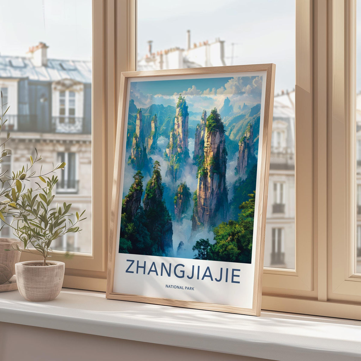 Zhangjiajie Poster - UNESCO Heritage Wall Decor With Sandstone