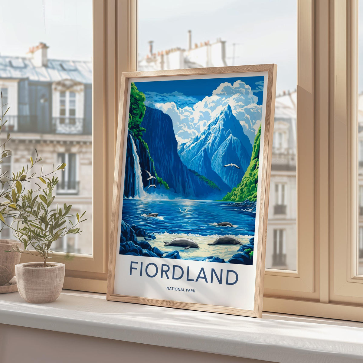 Fiordland Poster - Scenic Landscape Art Featuring Milford Sound