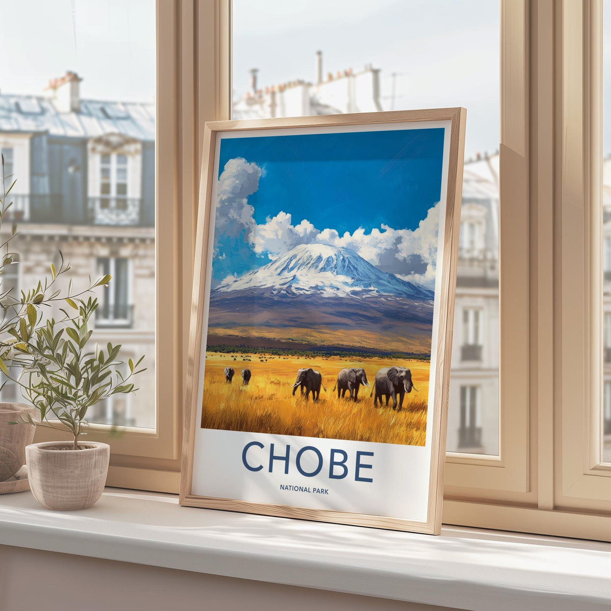 Chobe National Park Poster - African Safari Art