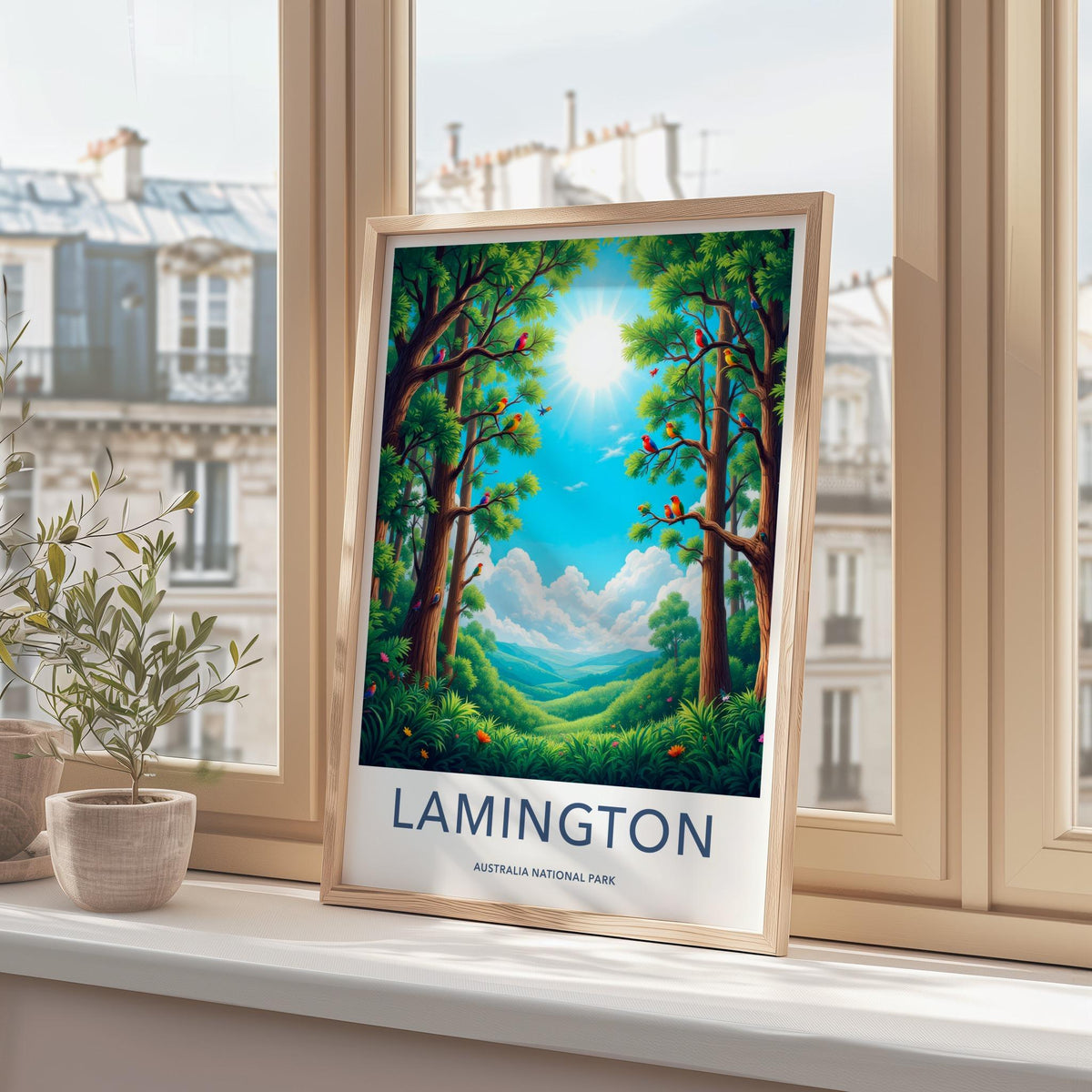 Lamington Park Poster - Australian Rainforest Art
