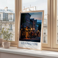 Lexington Wall Art - Kentucky Cityscape Print Featuring Historic