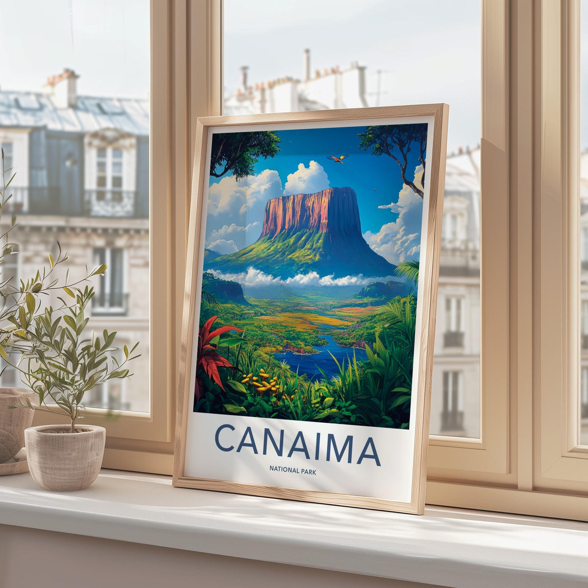 Canaima National Park Poster - Scenic Nature Wall Decor with Angel
