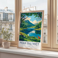 Peak District Poster - English Countryside Wall Art