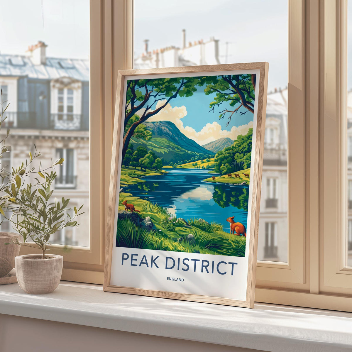Peak District Poster - English Countryside Wall Art