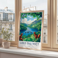 Lake District Poster - Vibrant England Wall Art