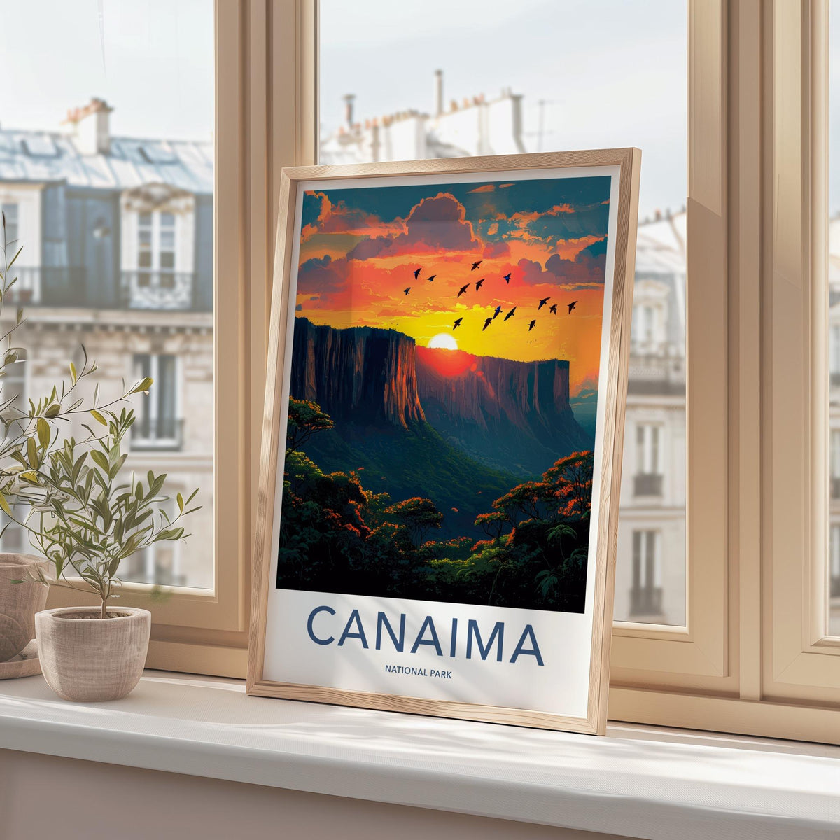 Canaima National Park Poster - Scenic Wall Print With Angel Falls