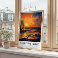 Yellowstone National Park Poster - Serene Landscape & Wildlife Art