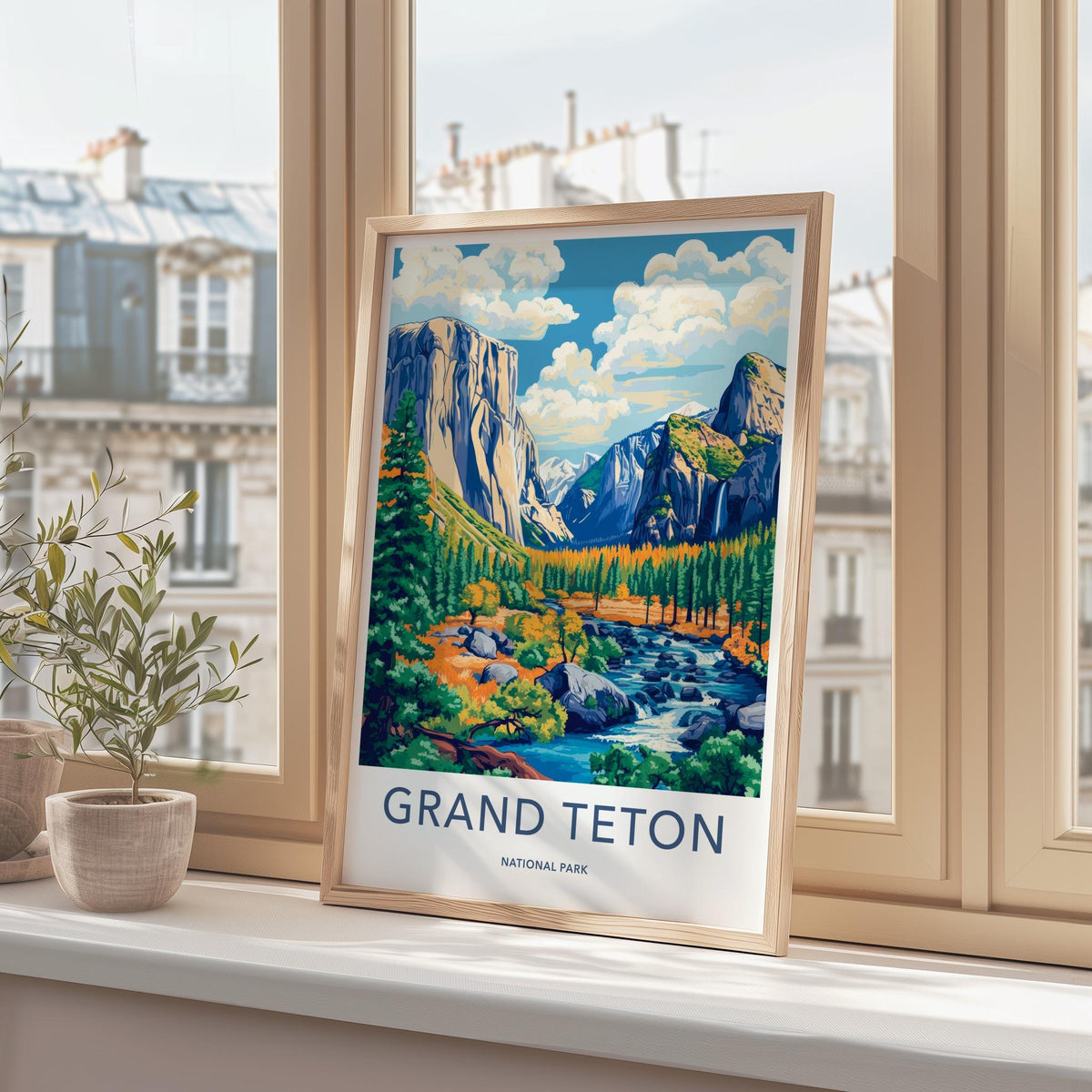 Grand Teton Poster - National Park Art