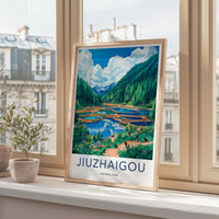 Jiuzhaigou National Park Poster - Scenic Landscape Poster