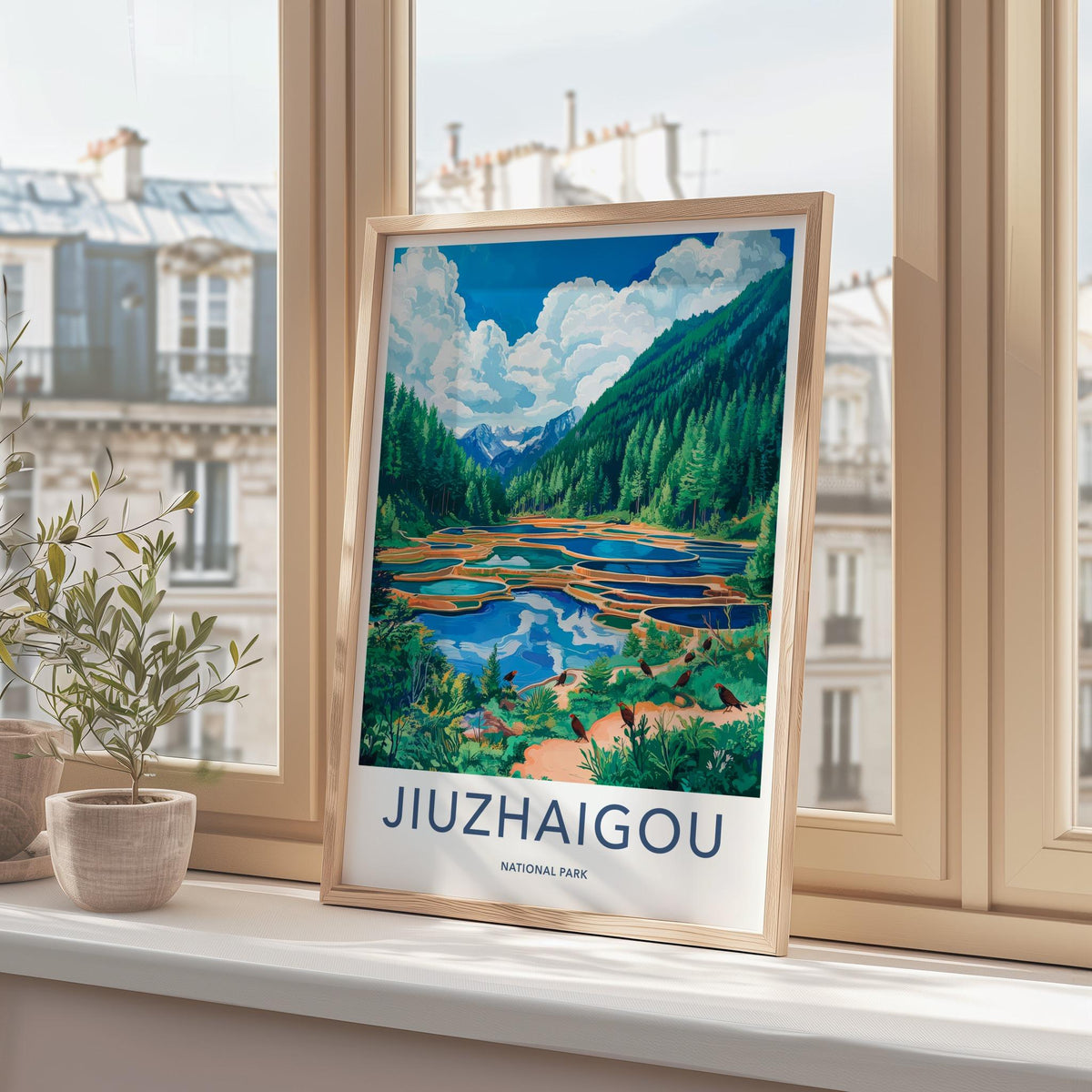 Jiuzhaigou National Park Poster - Scenic Landscape Poster