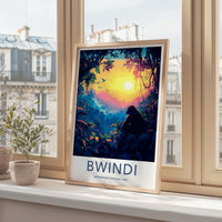 Bwindi National Park Poster - African Wildlife Art