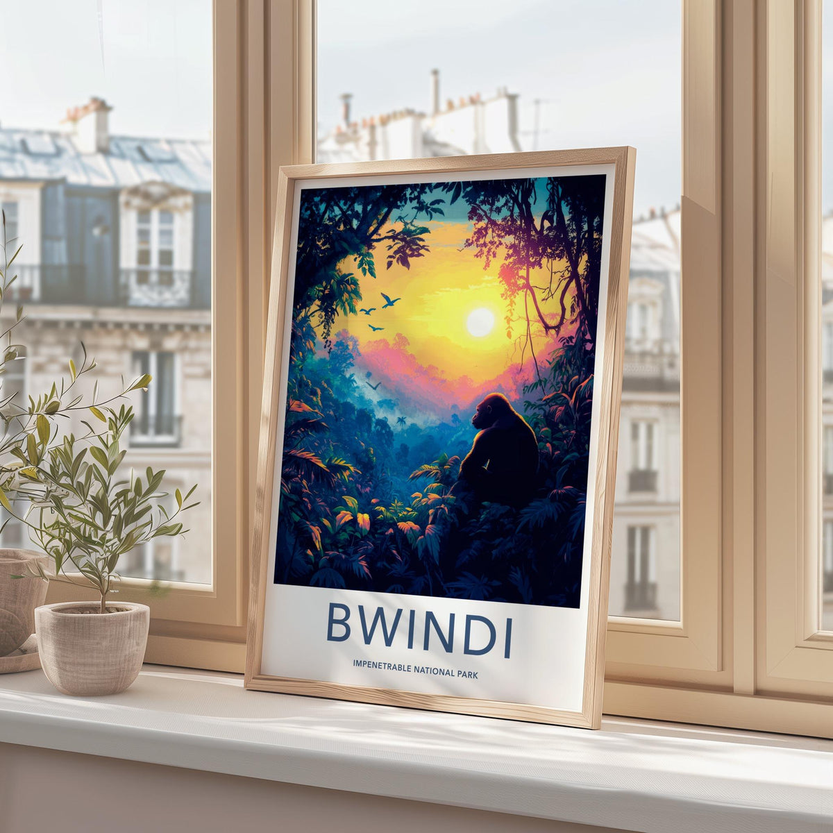 Bwindi National Park Poster - African Wildlife Art