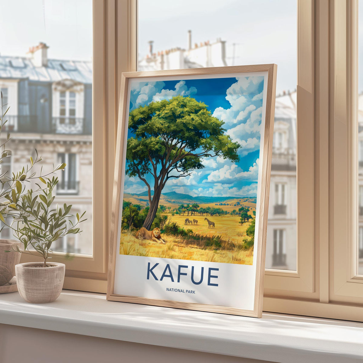 Kafue National Park Poster - African Safari Art